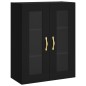 vidaXL Highboard Schwarz 69,5x34x180 cm Holzwerkstoff vidaXL Highboard Schwarz 69,5x34x180 cm Holzwerkstoff