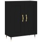 vidaXL Highboard Schwarz 69,5x34x180 cm Holzwerkstoff vidaXL Highboard Schwarz 69,5x34x180 cm Holzwerkstoff