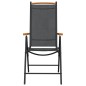 vidaXL 7-tlg. Garten-Essgruppe Schwarz und Braun Aluminium vidaXL 7-tlg. Garten-Essgruppe Schwarz und Braun Aluminium