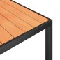 vidaXL 7-tlg. Garten-Essgruppe Schwarz und Braun Aluminium vidaXL 7-tlg. Garten-Essgruppe Schwarz und Braun Aluminium