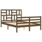 vidaXL Massivholzbett mit Kopfteil Honigbraun 120x200 cm vidaXL Massivholzbett mit Kopfteil Honigbraun 120x200 cm