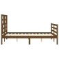 vidaXL Massivholzbett mit Kopfteil Honigbraun 120x200 cm vidaXL Massivholzbett mit Kopfteil Honigbraun 120x200 cm