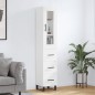 vidaXL Highboard Weiß 34,5x34x180 cm Holzwerkstoff vidaXL Highboard Weiß 34,5x34x180 cm Holzwerkstoff