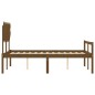 vidaXL Massivholzbett mit Kopfteil Honigbraun 120x200 cm vidaXL Massivholzbett mit Kopfteil Honigbraun 120x200 cm