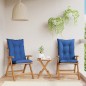 vidaXL Gartenstühle mit Kissen 2 Stk. Massivholz Teak vidaXL Gartenstühle mit Kissen 2 Stk. Massivholz Teak