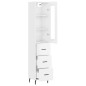 vidaXL Highboard Hochglanz-Weiß 34,5x34x180 cm Holzwerkstoff vidaXL Highboard Hochglanz-Weiß 34,5x34x180 cm Holzwerkstoff