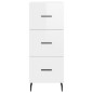 vidaXL Highboard Hochglanz-Weiß 34,5x34x180 cm Holzwerkstoff vidaXL Highboard Hochglanz-Weiß 34,5x34x180 cm Holzwerkstoff
