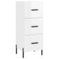 vidaXL Highboard Hochglanz-Weiß 34,5x34x180 cm Holzwerkstoff vidaXL Highboard Hochglanz-Weiß 34,5x34x180 cm Holzwerkstoff