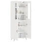 vidaXL Highboard Hochglanz-Weiß 69,5x34x180 cm Holzwerkstoff vidaXL Highboard Hochglanz-Weiß 69,5x34x180 cm Holzwerkstoff