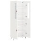 vidaXL Highboard Hochglanz-Weiß 69,5x34x180 cm Holzwerkstoff vidaXL Highboard Hochglanz-Weiß 69,5x34x180 cm Holzwerkstoff