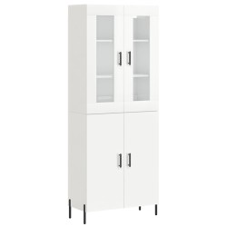 vidaXL Highboard Hochglanz-Weiß 69,5x34x180 cm Holzwerkstoff