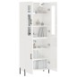 vidaXL Highboard Hochglanz-Weiß 69,5x34x180 cm Holzwerkstoff vidaXL Highboard Hochglanz-Weiß 69,5x34x180 cm Holzwerkstoff