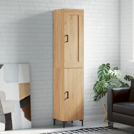 vidaXL Highboard Sonoma-Eiche 34,5x34x180 cm Holzwerkstoff