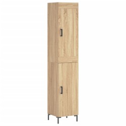 vidaXL Highboard Sonoma-Eiche 34,5x34x180 cm Holzwerkstoff