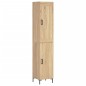 vidaXL Highboard Sonoma-Eiche 34,5x34x180 cm Holzwerkstoff