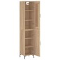vidaXL Highboard Sonoma-Eiche 34,5x34x180 cm Holzwerkstoff