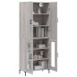 vidaXL Highboard Grau Sonoma 69,5x34x180 cm Holzwerkstoff vidaXL Highboard Grau Sonoma 69,5x34x180 cm Holzwerkstoff