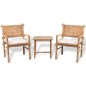 vidaXL 3-tlg. Bistro-Set mit Auflagen Bambus vidaXL 3-tlg. Bistro-Set mit Auflagen Bambus