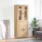 vidaXL Highboard Sonoma-Eiche 69,5x34x180 cm Holzwerkstoff vidaXL Highboard Sonoma-Eiche 69,5x34x180 cm Holzwerkstoff