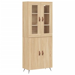 vidaXL Highboard Sonoma-Eiche 69,5x34x180 cm Holzwerkstoff