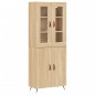 vidaXL Highboard Sonoma-Eiche 69,5x34x180 cm Holzwerkstoff vidaXL Highboard Sonoma-Eiche 69,5x34x180 cm Holzwerkstoff