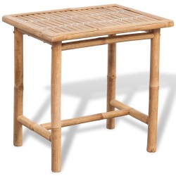 vidaXL 3-tlg. Bistro-Set mit Auflagen Bambus