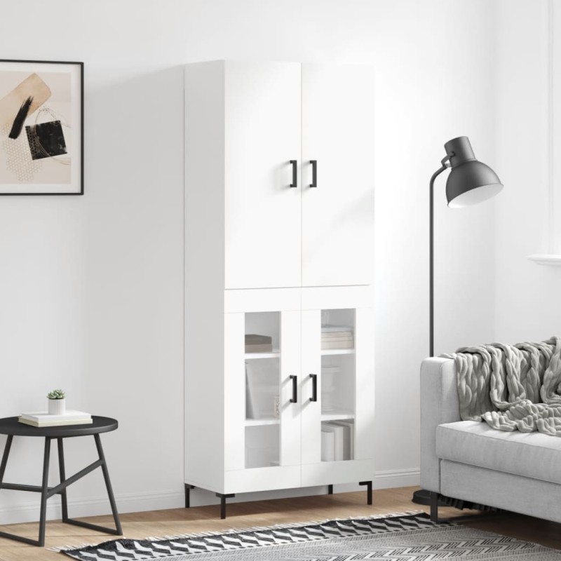 vidaXL Highboard Weiß 69,5x34x180 cm Holzwerkstoff vidaXL Highboard Weiß 69,5x34x180 cm Holzwerkstoff