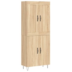 vidaXL Highboard Sonoma-Eiche 69,5x34x180 cm Holzwerkstoff