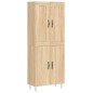vidaXL Highboard Sonoma-Eiche 69,5x34x180 cm Holzwerkstoff vidaXL Highboard Sonoma-Eiche 69,5x34x180 cm Holzwerkstoff
