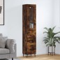 vidaXL Highboard Räuchereiche 34,5x34x180 cm Holzwerkstoff vidaXL Highboard Räuchereiche 34,5x34x180 cm Holzwerkstoff