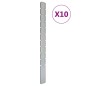 vidaXL Zaunpfosten 10 Stk. Silbern 260 cm Verzinkter Stahl vidaXL Zaunpfosten 10 Stk. Silbern 260 cm Verzinkter Stahl