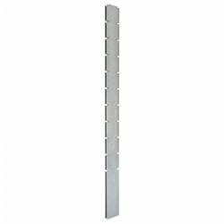 vidaXL Zaunpfosten 10 Stk. Silbern 260 cm Verzinkter Stahl