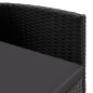 vidaXL 5-tlg. Garten-Essgruppe Schwarz Poly Rattan und Stahl vidaXL 5-tlg. Garten-Essgruppe Schwarz Poly Rattan und Stahl