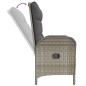 vidaXL 2-tlg. Garten-Essgruppe mit Kissen Grau Poly Rattan vidaXL 2-tlg. Garten-Essgruppe mit Kissen Grau Poly Rattan