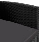vidaXL 3-tlg. Garten-Essgruppe Schwarz Poly Rattan und Stahl vidaXL 3-tlg. Garten-Essgruppe Schwarz Poly Rattan und Stahl