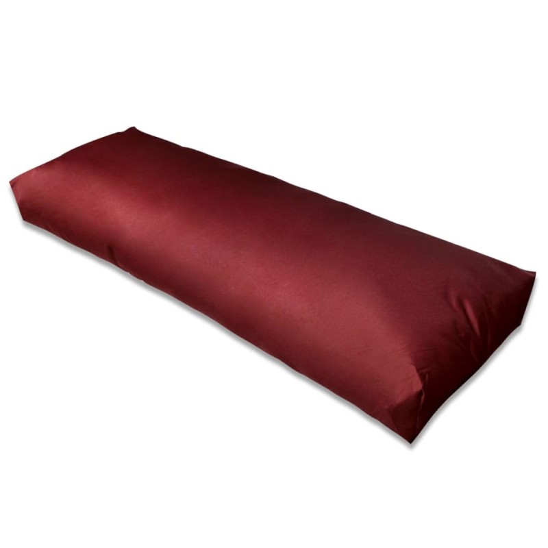 Gepolstertes Rückenkissen Weinrot 120 x 40 x 10 cm Gepolstertes Rückenkissen Weinrot 120 x 40 x 10 cm
