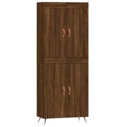 vidaXL Highboard Braun Eichen-Optik 69,5x34x180 cm Holzwerkstoff