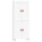 vidaXL Highboard Weiß 69,5x34x180 cm Holzwerkstoff vidaXL Highboard Weiß 69,5x34x180 cm Holzwerkstoff