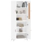 vidaXL Highboard Weiß 69,5x34x180 cm Holzwerkstoff vidaXL Highboard Weiß 69,5x34x180 cm Holzwerkstoff