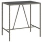 vidaXL 7-tlg. Gartenbar-Set mit Kissen Grau Poly Rattan vidaXL 7-tlg. Gartenbar-Set mit Kissen Grau Poly Rattan