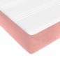 vidaXL Boxspringbett mit Matratze Rosa 180x200 cm Samt vidaXL Boxspringbett mit Matratze Rosa 180x200 cm Samt