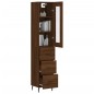 vidaXL Highboard Braun Eichen-Optik 34,5x34x180 cm Holzwerkstoff vidaXL Highboard Braun Eichen-Optik 34,5x34x180 cm Holzwerkstoff