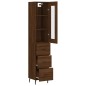 vidaXL Highboard Braun Eichen-Optik 34,5x34x180 cm Holzwerkstoff vidaXL Highboard Braun Eichen-Optik 34,5x34x180 cm Holzwerkstoff