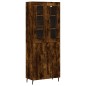 vidaXL Highboard Räuchereiche 69,5x34x180 cm Holzwerkstoff vidaXL Highboard Räuchereiche 69,5x34x180 cm Holzwerkstoff