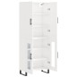 vidaXL Highboard Hochglanz-Weiß 69,5x34x180 cm Holzwerkstoff vidaXL Highboard Hochglanz-Weiß 69,5x34x180 cm Holzwerkstoff