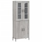 vidaXL Highboard Grau Sonoma 69,5x34x180 cm Holzwerkstoff vidaXL Highboard Grau Sonoma 69,5x34x180 cm Holzwerkstoff