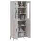vidaXL Highboard Grau Sonoma 69,5x34x180 cm Holzwerkstoff vidaXL Highboard Grau Sonoma 69,5x34x180 cm Holzwerkstoff