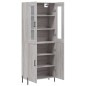 vidaXL Highboard Grau Sonoma 69,5x34x180 cm Holzwerkstoff vidaXL Highboard Grau Sonoma 69,5x34x180 cm Holzwerkstoff
