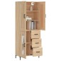 vidaXL Highboard Sonoma-Eiche 69,5x34x180 cm Holzwerkstoff vidaXL Highboard Sonoma-Eiche 69,5x34x180 cm Holzwerkstoff