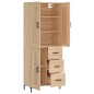 vidaXL Highboard Sonoma-Eiche 69,5x34x180 cm Holzwerkstoff vidaXL Highboard Sonoma-Eiche 69,5x34x180 cm Holzwerkstoff